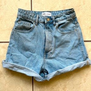 Zara mom Jean shorts